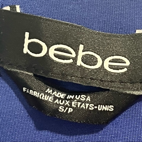 BEBE Bodycon Long Sleeve Swirled Fitted Dress - Picture 9 of 12